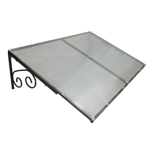 Козырёк над входной дверью металлический S4021