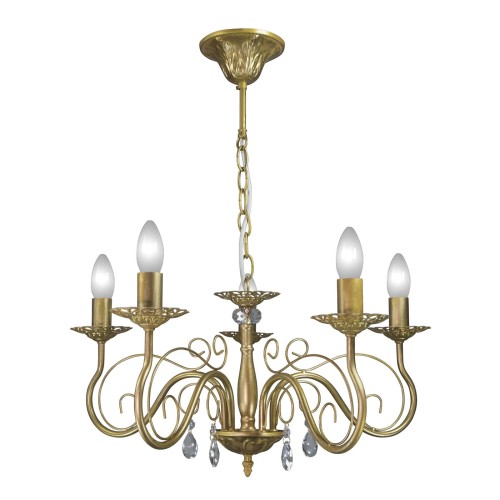 Люстра с хрусталем подвесная 5 ламп S1198-5