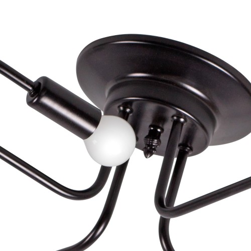 Люстра потолочная лофт черная 4 лампы S2185-4