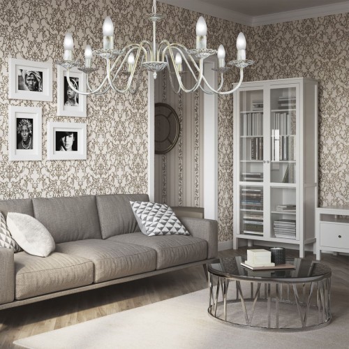 Люстра большая подвесная 8 ламп S3010-8