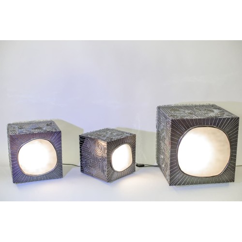 Напольный светильник дизайнерский Кубы S4013