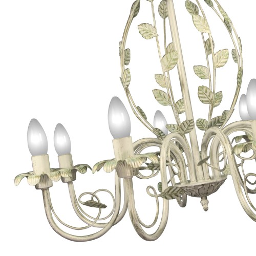 Люстра флористика большая подвесная 8 ламп S1287-8