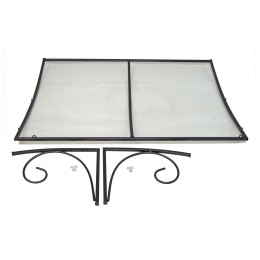 Козырёк над дверью Петрасвет S4026 Черный усиленный