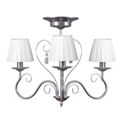 Люстра классика потолочная 3 лампы с абажурами S1041-3