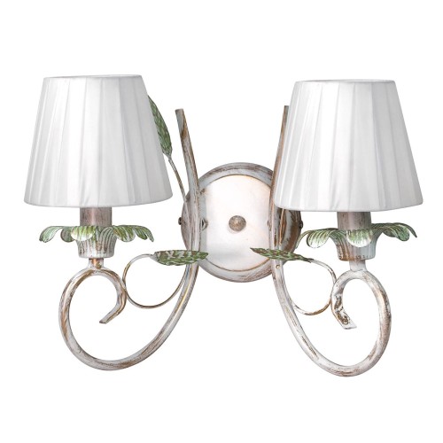 Бра с абажурами и листочки 2 лампы класическая S1131-2