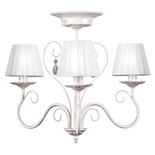 Люстра классика потолочная 3 лампы с абажурами S1038-3