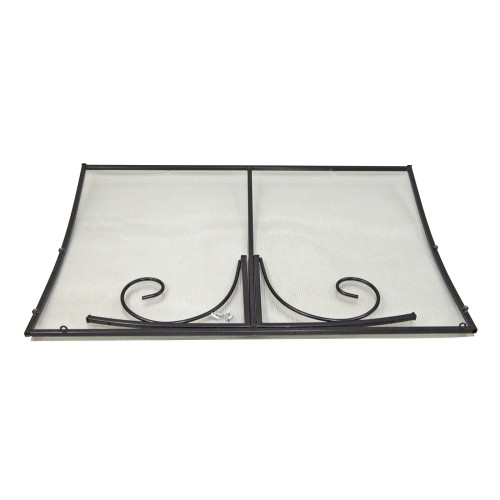 Козырёк над входной дверью металлический S4003 Черный